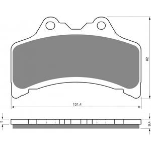Brzdové destičky GOLDFREN 204 AD