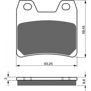 Brzdové destičky GOLDFREN 222 AD