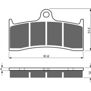 Brzdové destičky GOLDFREN 225 AD