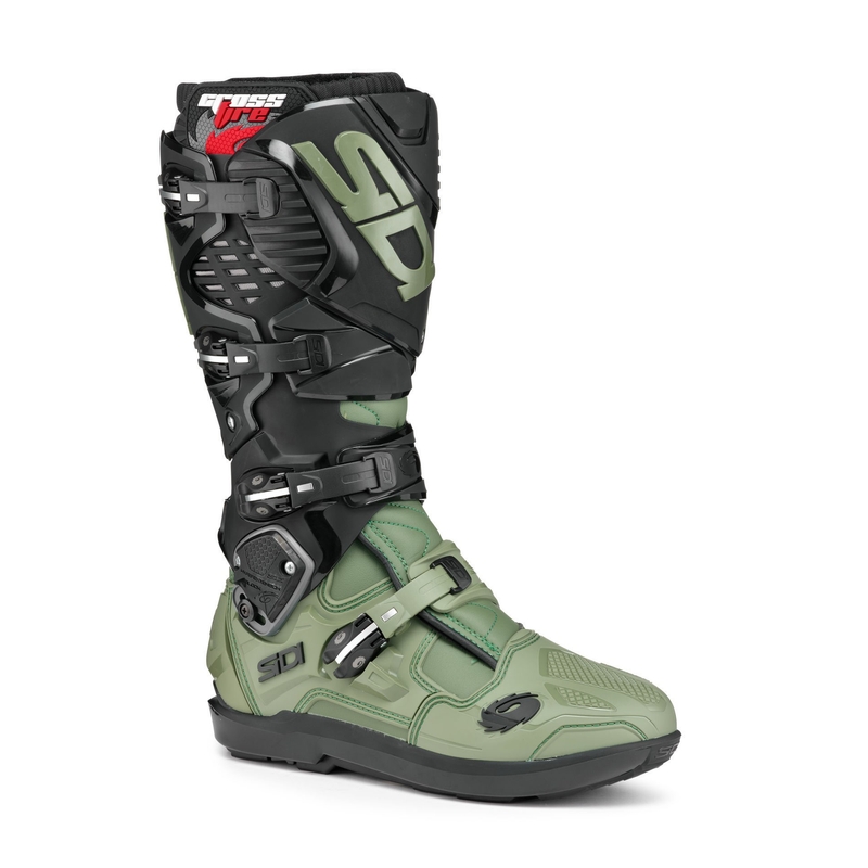 Boty na motorku SIDI CROSSFIRE 3 SRS zeleno-černé