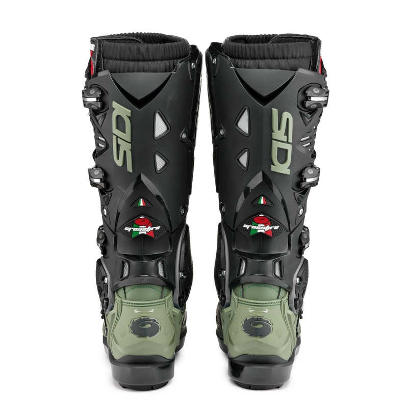 Boty na motorku SIDI CROSSFIRE 3 SRS zeleno-černé