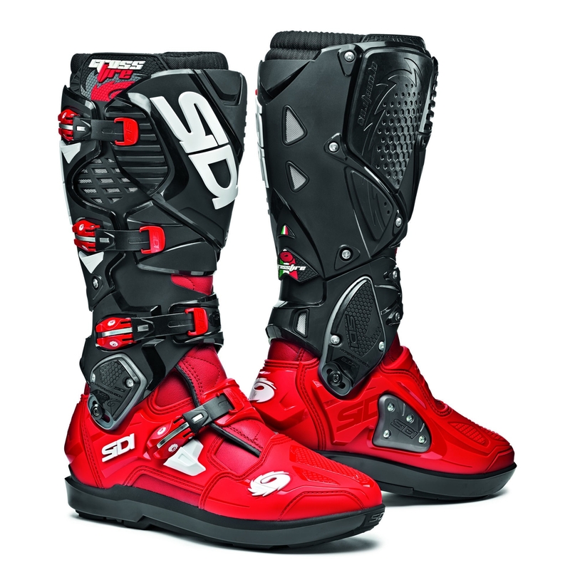 Boty na motorku SIDI CROSSFIRE 3 SRS červeno-černé