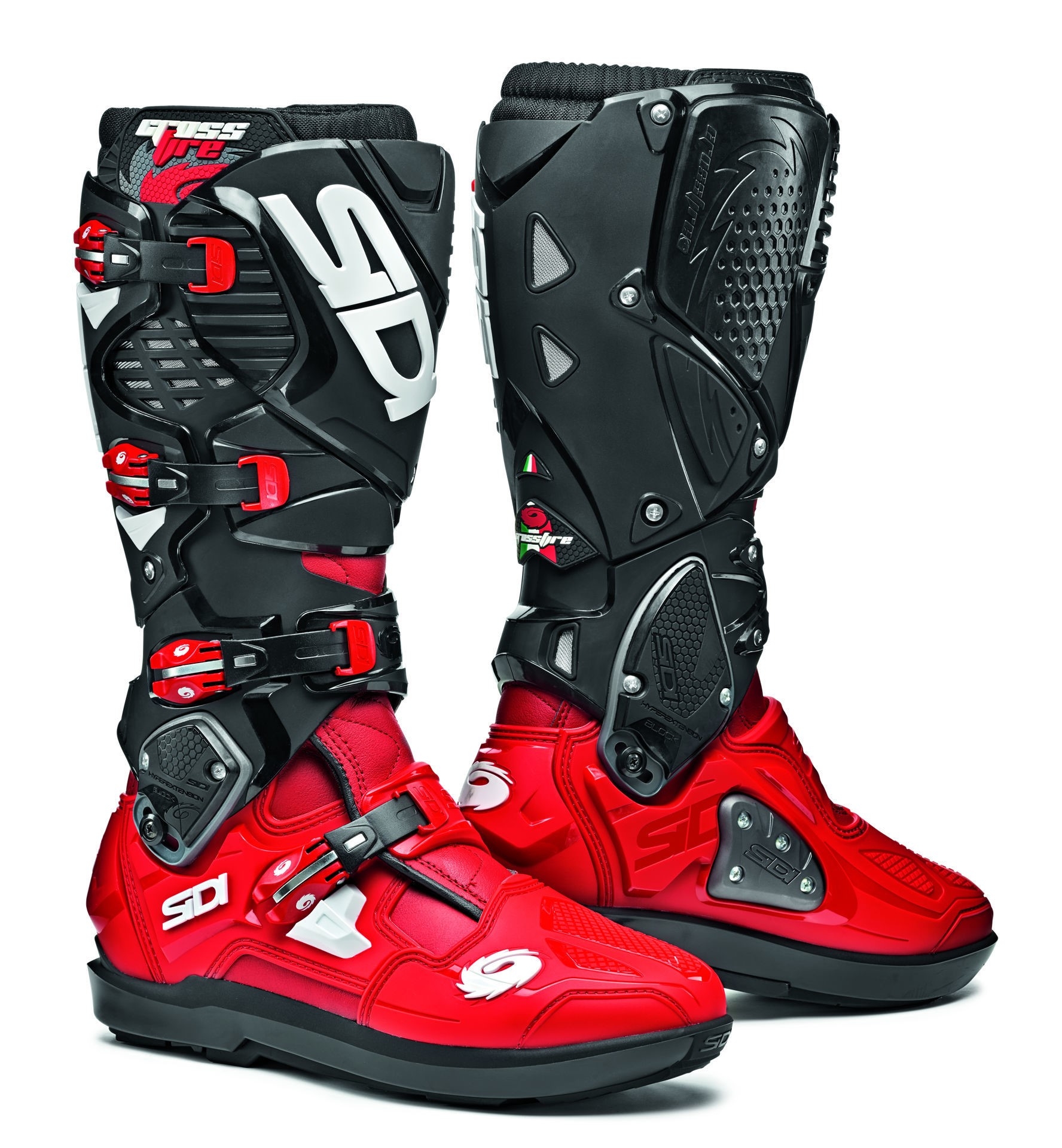 Boty na motorku SIDI CROSSFIRE 3 SRS červeno-černé Velikost: 42