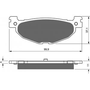 Brzdové destičky GOLDFREN 268 AD