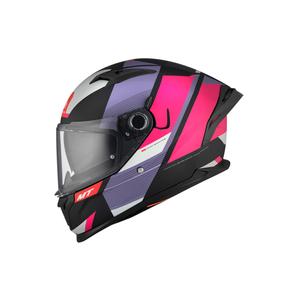 Integrální helma na motorku MT BRAKER CHENTO B9 růžovo-fialovo-bílá