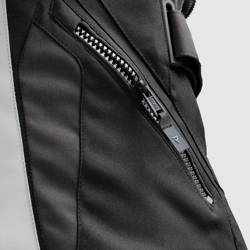 Dámská bunda na motorku Rebelhorn Hiker IV černo-šedo-fluo žlutá