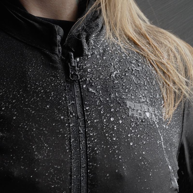 Dámská bunda na motorku Rebelhorn Hiker IV černo-šedo-fluo žlutá