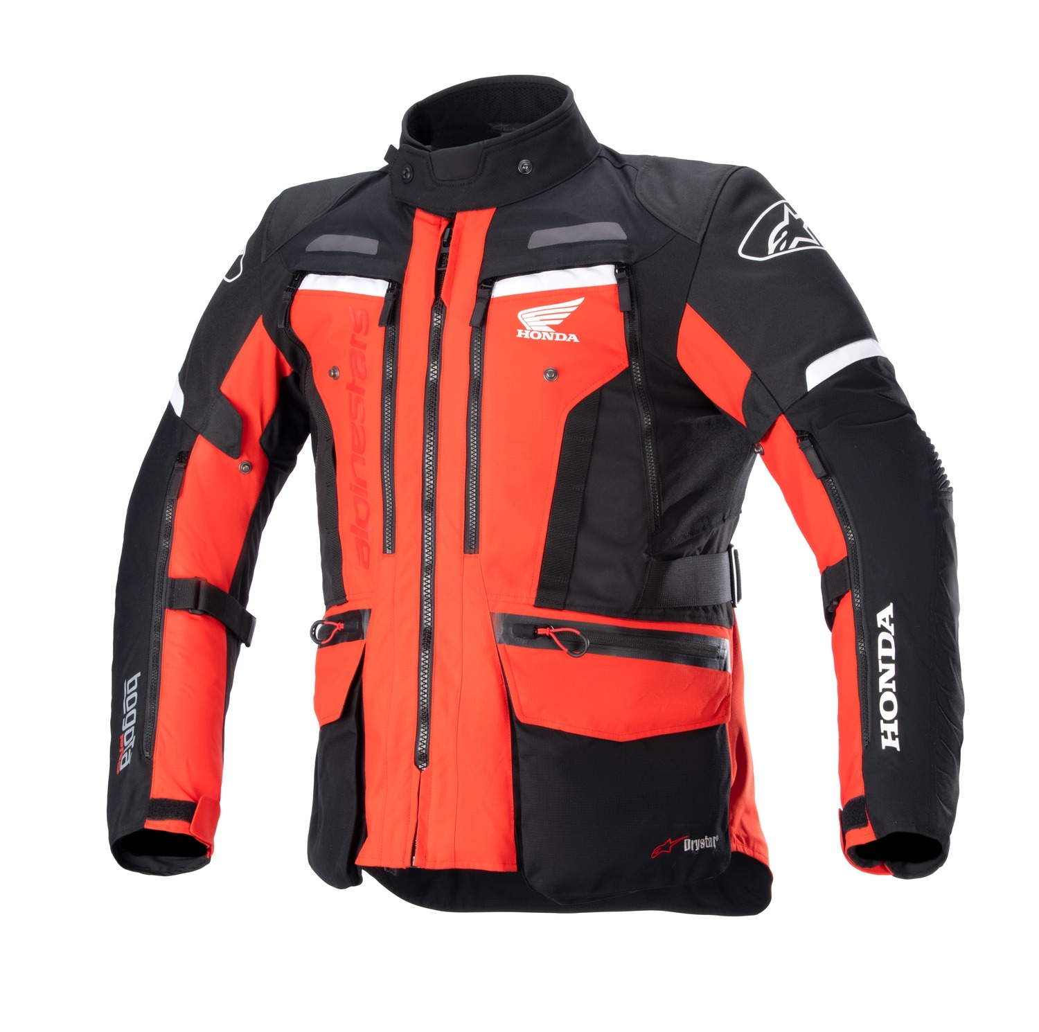 Bunda na motorku Alpinestars Bogota PRO Drystar Honda kolekce 2024 fluo červeno-černá Velikost: S