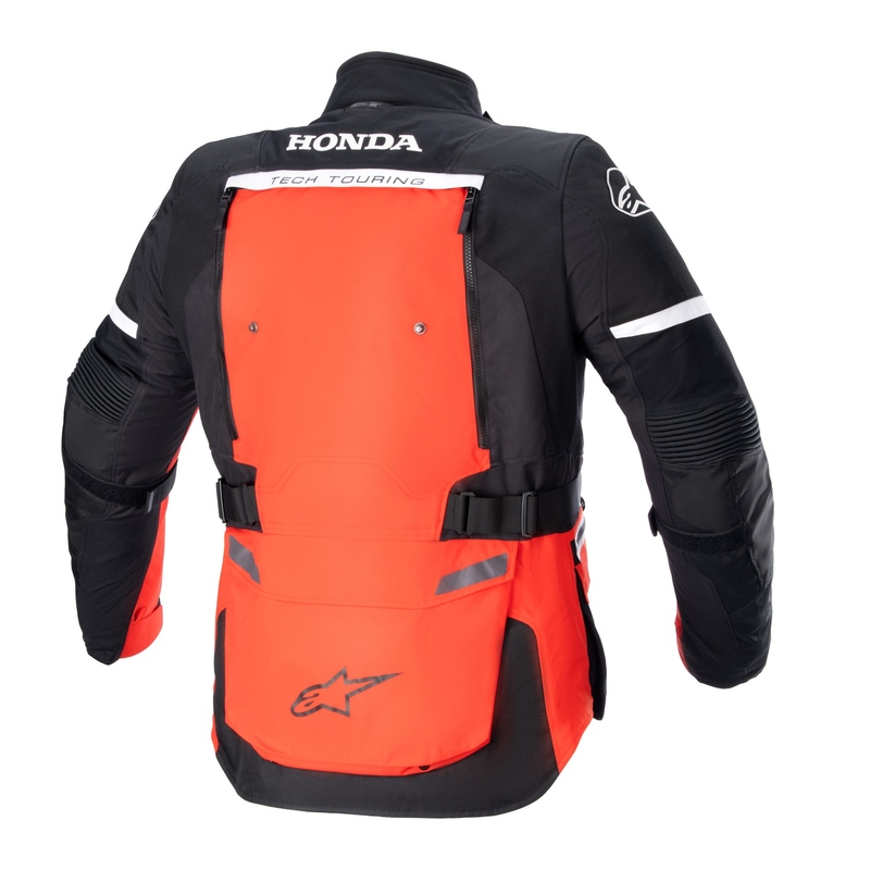 Bunda na motorku Alpinestars Bogota PRO Drystar Honda kolekce fluo červeno-černá
