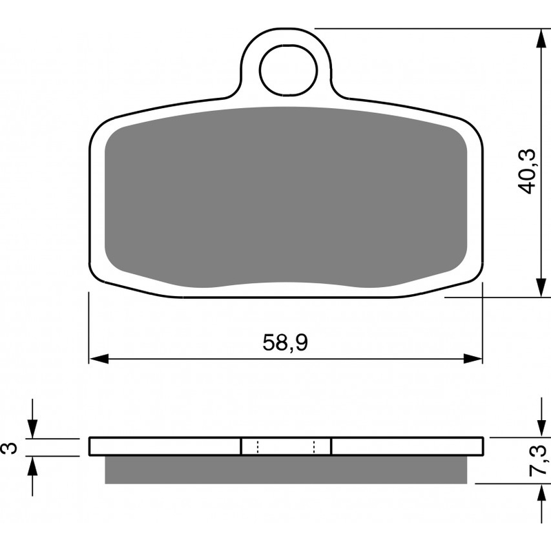 Brzdové destičky GOLDFREN S33 OFF-ROAD FRONT