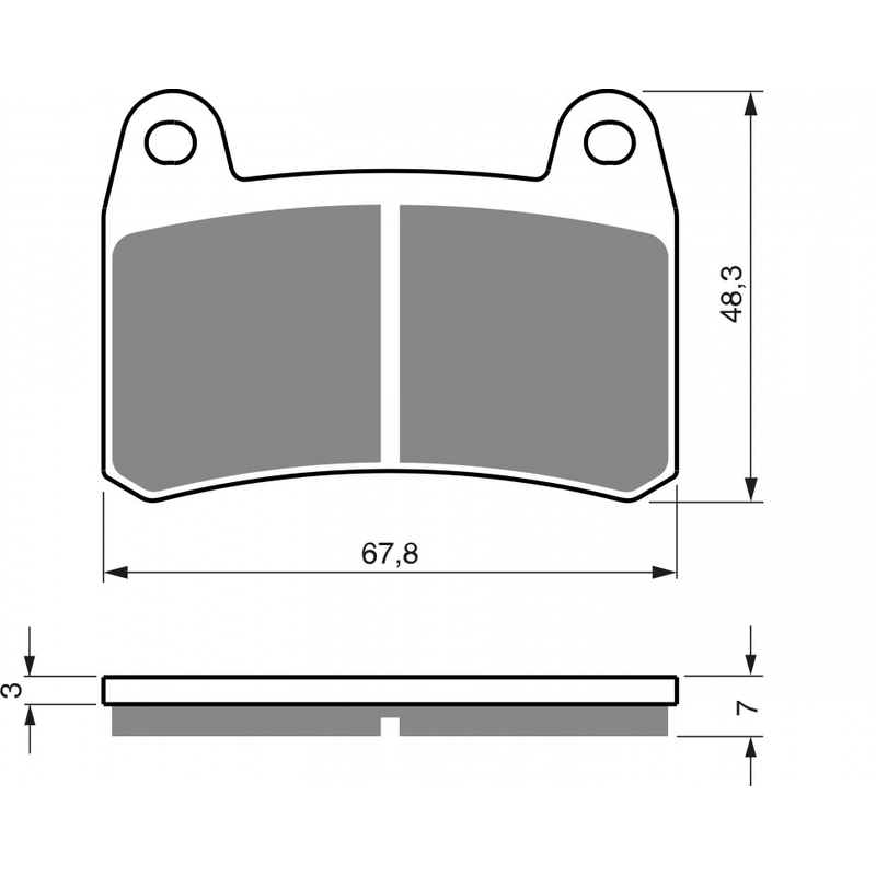Brzdové destičky GOLDFREN AD  STREET
