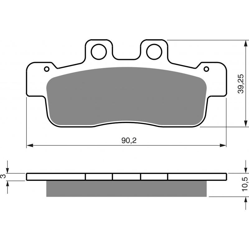 Brzdové destičky GOLDFREN S3 pro YAMAHA YW 125 BWS  2010-2013