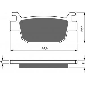 Brzdové destičky GOLDFREN 287 S3