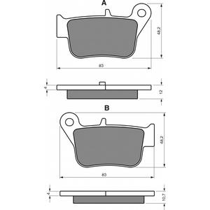 Brzdové destičky GOLDFREN 360 S3