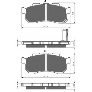 Brzdové destičky GOLDFREN 339 K5