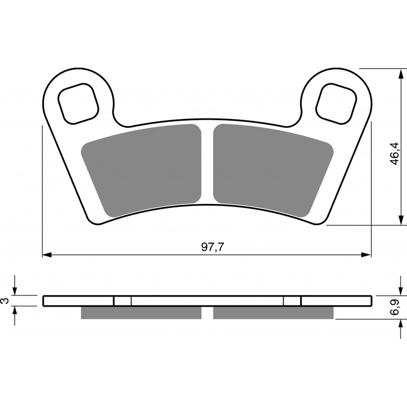 Brzdové destičky GOLDFREN K5