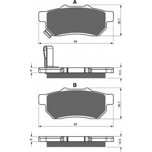 Brzdové destičky GOLDFREN 340 S33 OFF-ROAD REAR