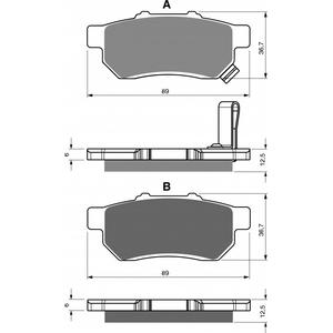 Brzdové destičky GOLDFREN 341 S33 OFF-ROAD REAR