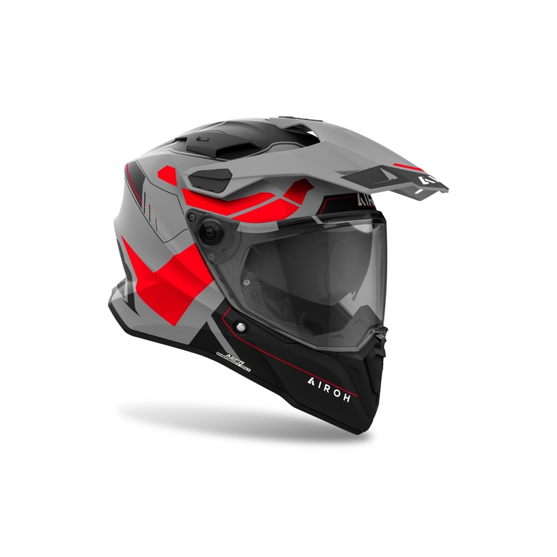 Enduro helma Airoh Commander 2 Reveal matná červená fluo