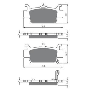 Brzdové destičky GOLDFREN 382 S3
