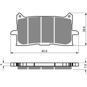 Brzdové destičky GOLDFREN 379 K5