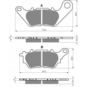 Brzdové destičky GOLDFREN 370 AD