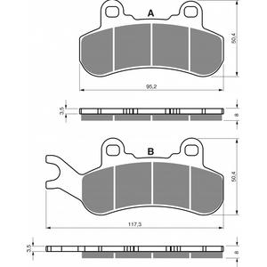 Brzdové destičky GOLDFREN 376 S33 OFF-ROAD REAR