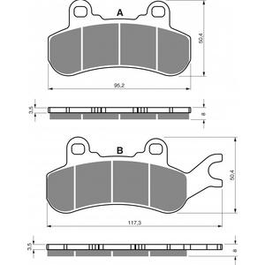 Brzdové destičky GOLDFREN 378 S33 STREET REAR
