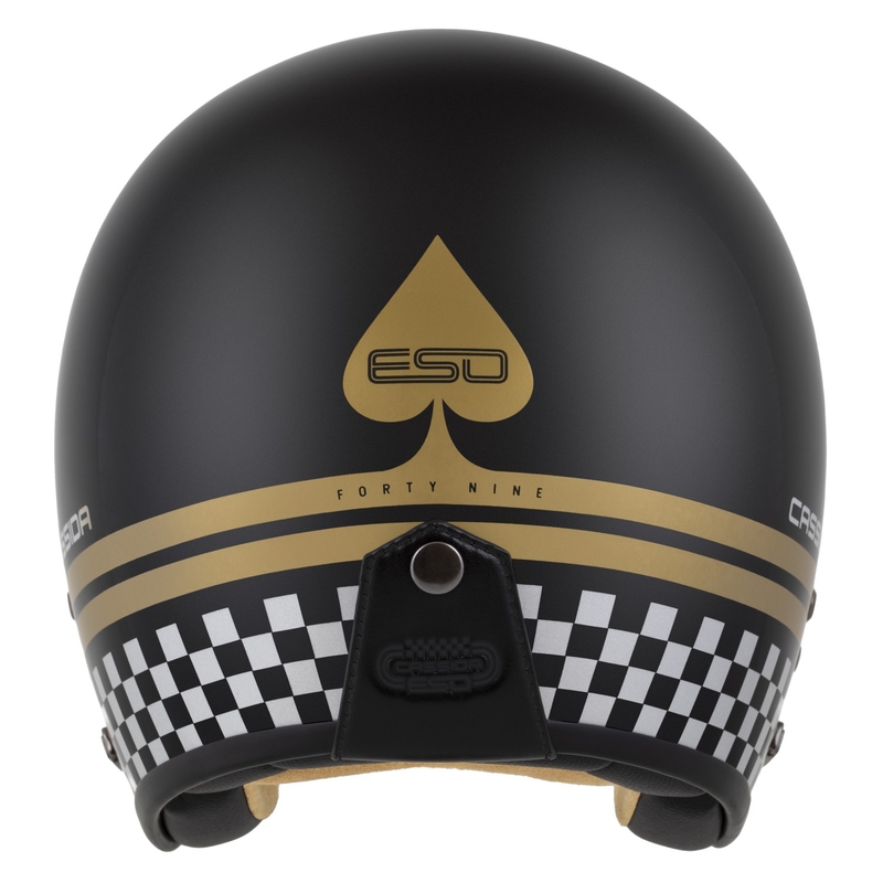 Otevřená helma Cassida Eso Forty Nine černá perleťovo-zlato-šedá