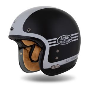 Otevřená helma Cassida Eso Jawa Panel 2024 černá perleťovo-antracit-zlatá