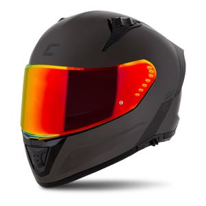 Integrální helma na motorku Cassida Aero Super Mono 2024 černá chrom-černá