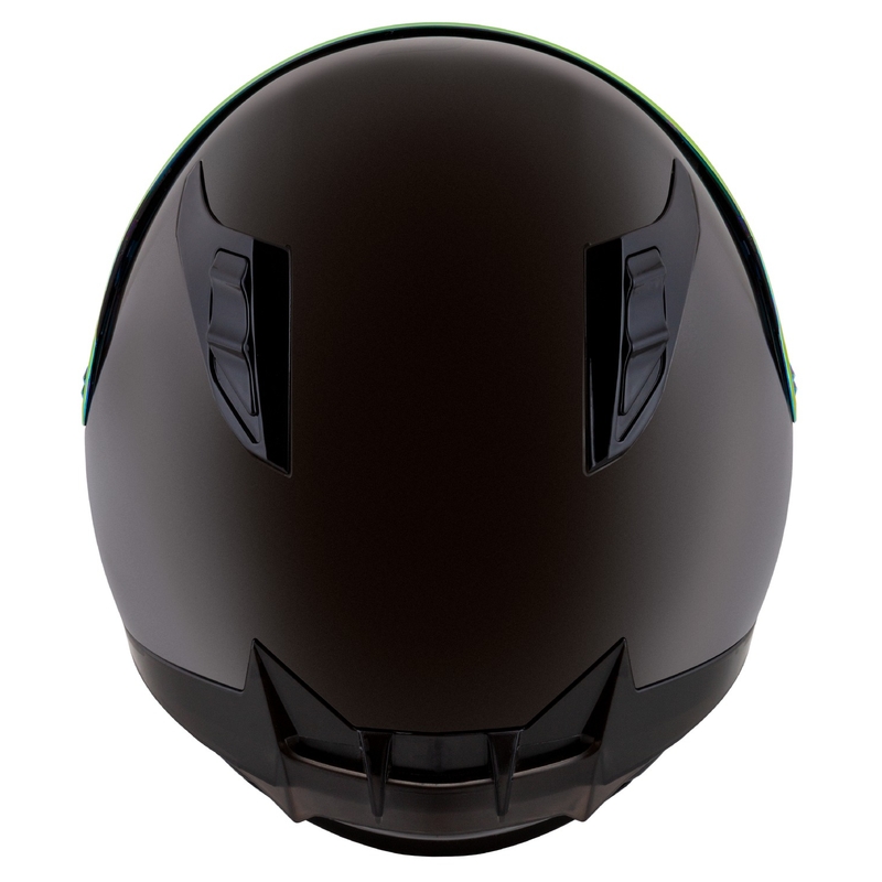 Integrální helma na motorku Cassida Aero Super Mono lesklá černá chrom-černá