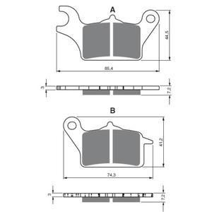 Brzdové destičky GOLDFREN 387 AD