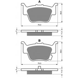 Brzdové destičky GOLDFREN 399 S33 OFF-ROAD REAR