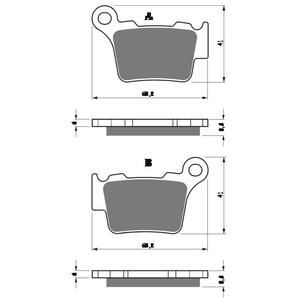 Brzdové destičky GOLDFREN 416 S33 OFF-ROAD FRONT