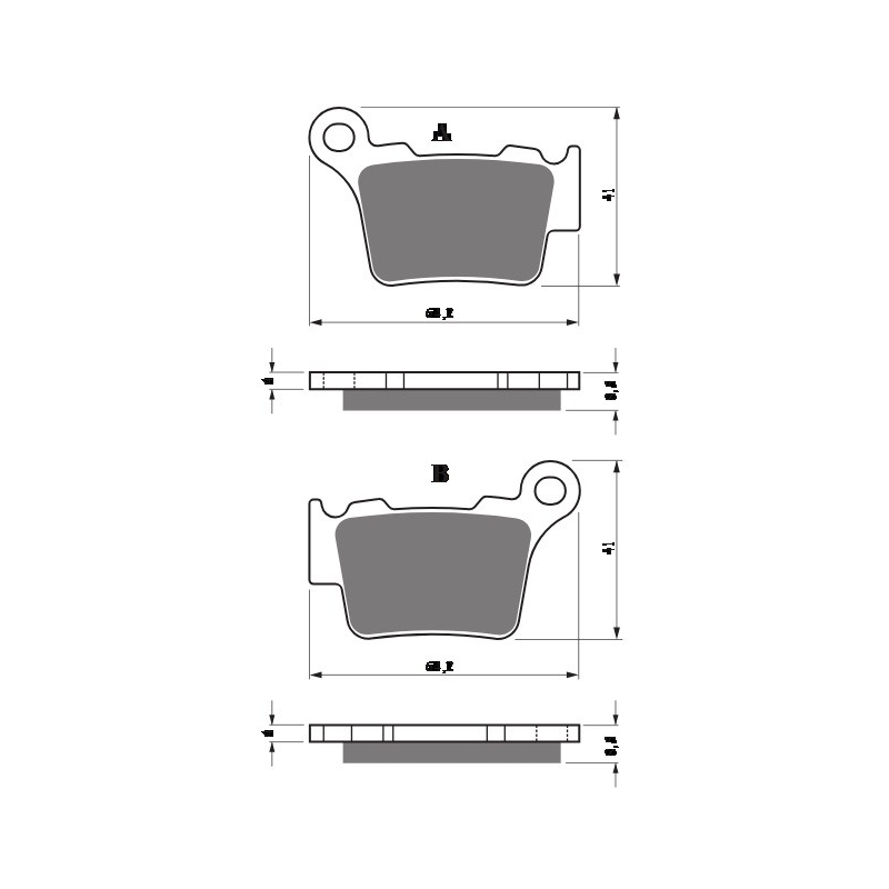 Brzdové destičky GOLDFREN S33 OFF-ROAD FRONT
