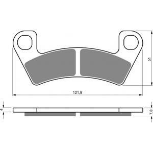 Brzdové destičky GOLDFREN 409 S33 STREET FRONT