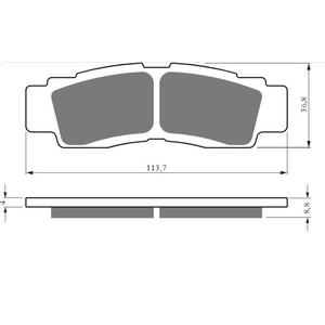 Brzdové destičky GOLDFREN 432 S33 STREET FRONT