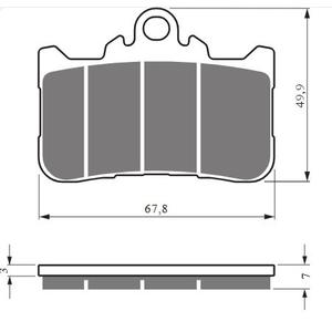 Brzdové destičky GOLDFREN 434 S33 STREET FRONT