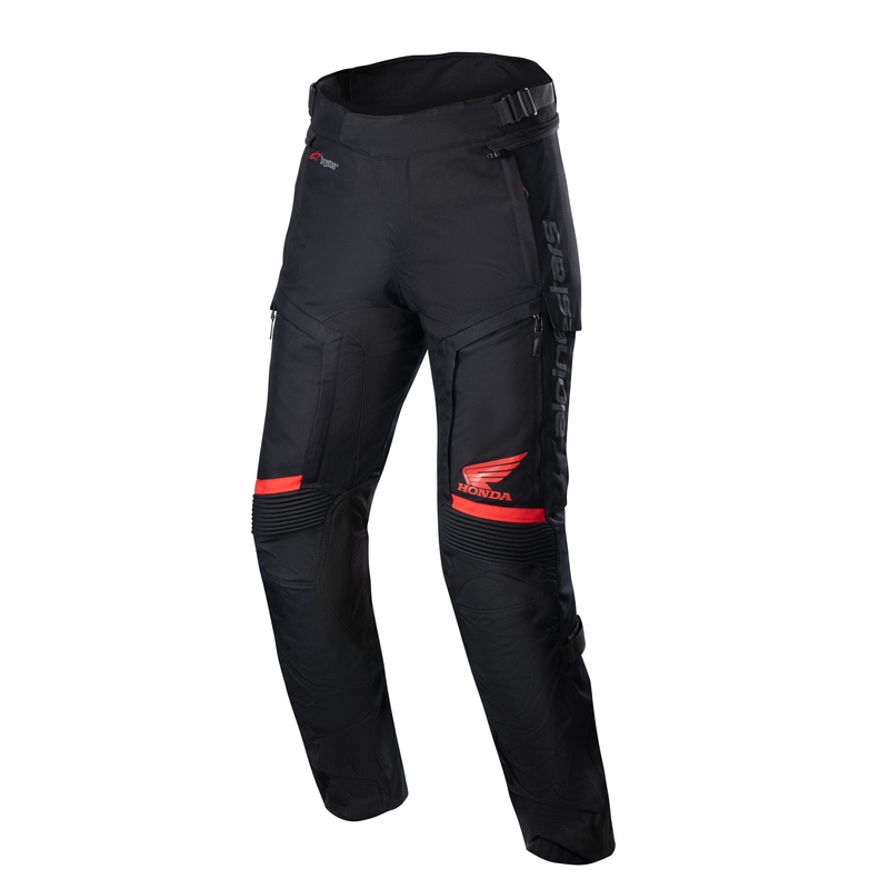 Kalhoty na motorku Alpinestars Bogota PRO Drystar Honda kolekce 2024 červeno fluo-černé