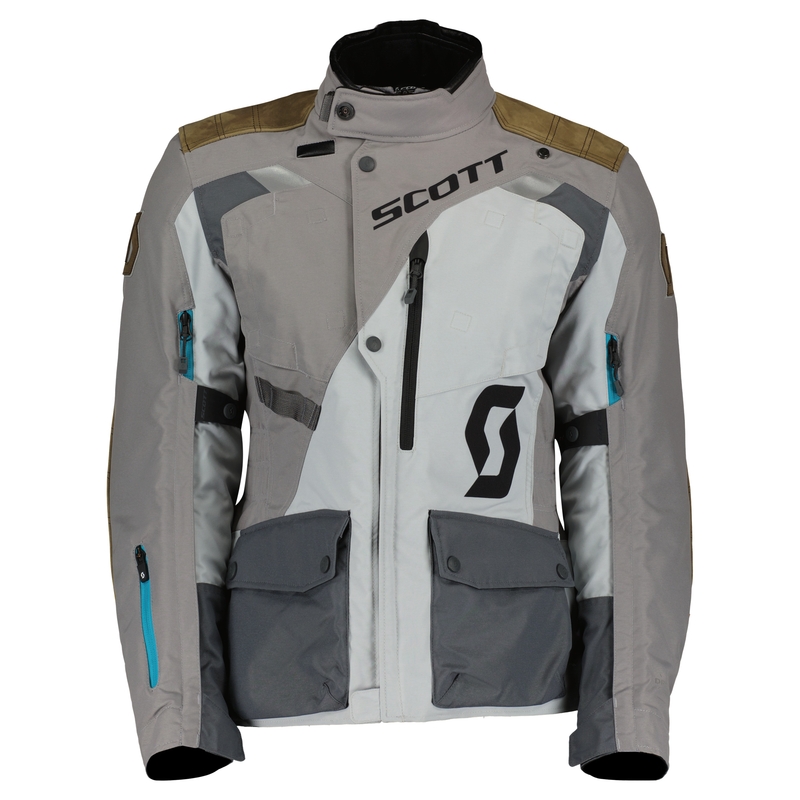 Dámská bunda na motorku SCOTT W'S DUALRAID DRYO IRON šedo-hnědá