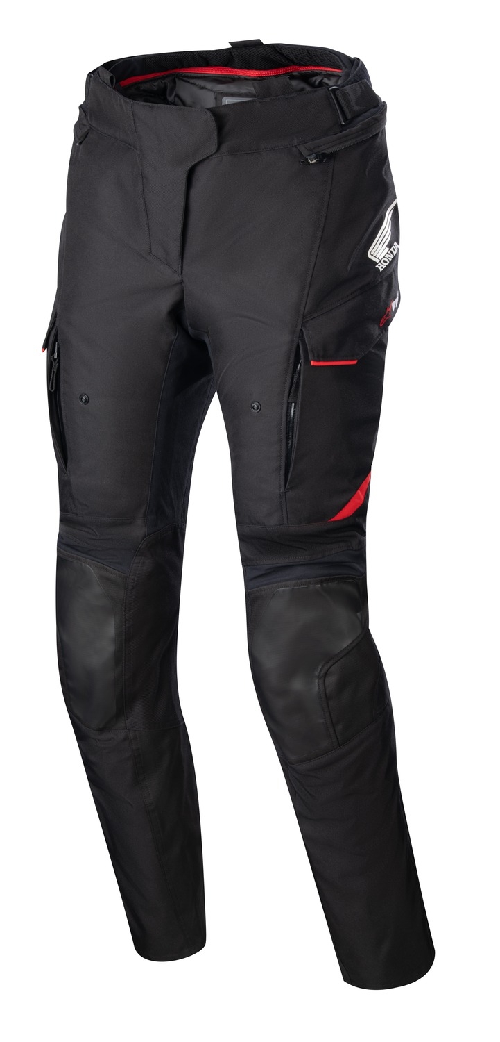 Dámské kalhoty na motorku Alpinestars Stella Andes Drystar Honda kolekce 2024 černo-šedo-červené Velikost: S