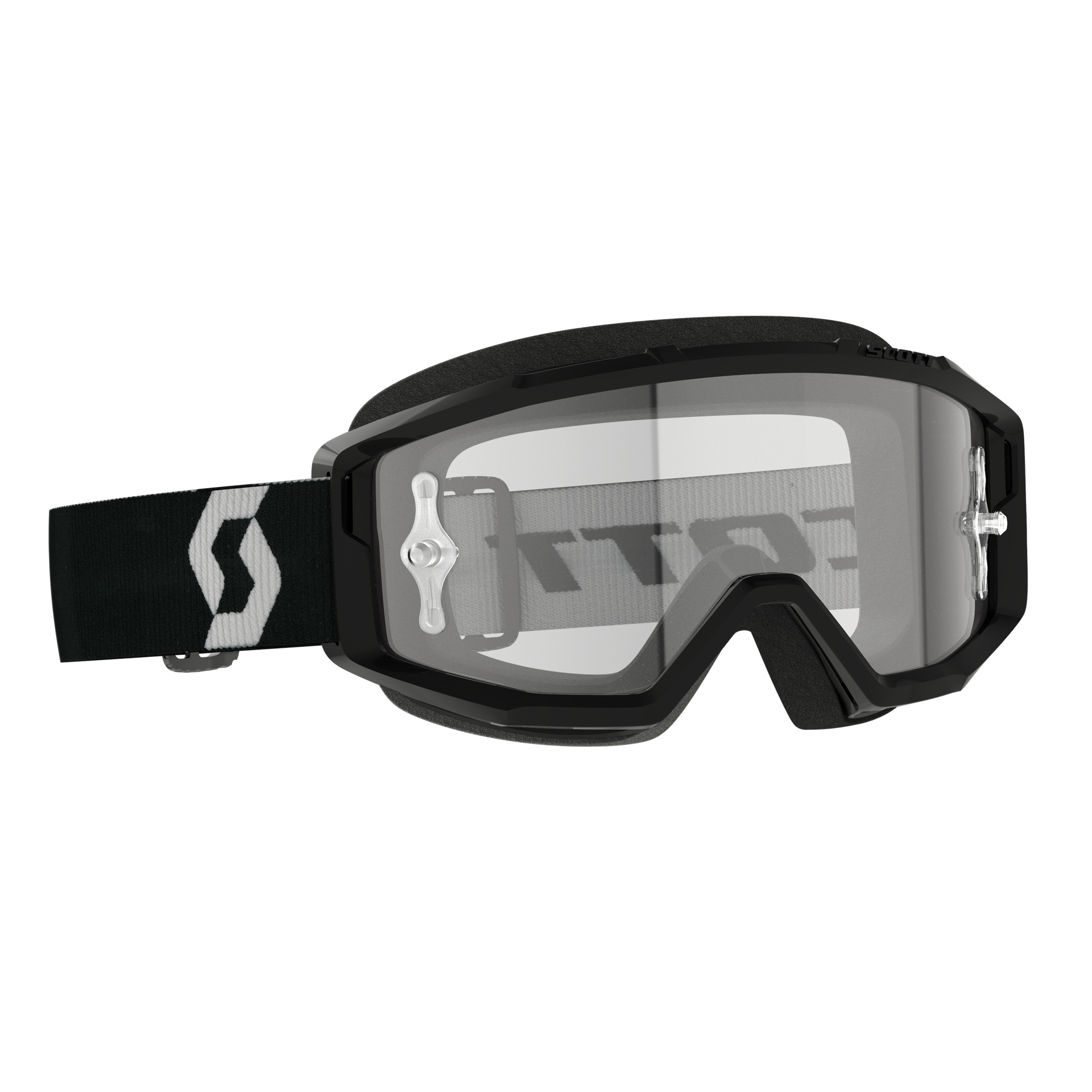 Motokrosové brýle SCOTT PRIMAL CLEAR černo-bílé
