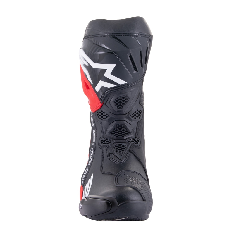 Boty na motorku Alpinestars Supertech R Honda černo-červeno fluo-modro-bílé