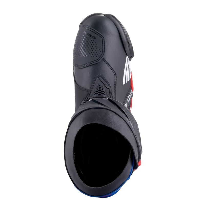 Boty na motorku Alpinestars Supertech R Honda černo-červeno fluo-modro-bílé