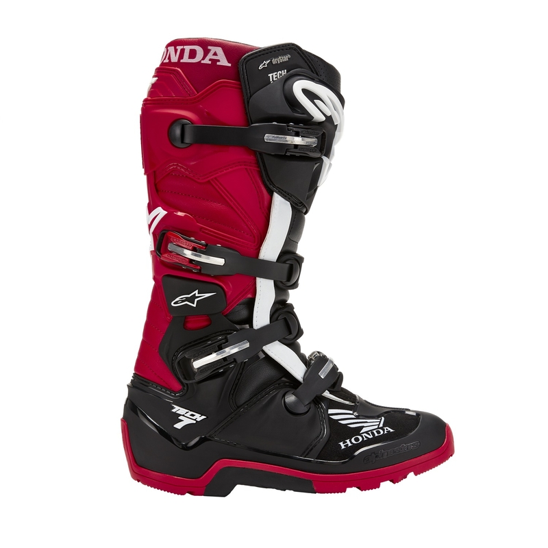 Boty na motorku Alpinestars Tech 7 Enduro Drystar Honda černo-červené