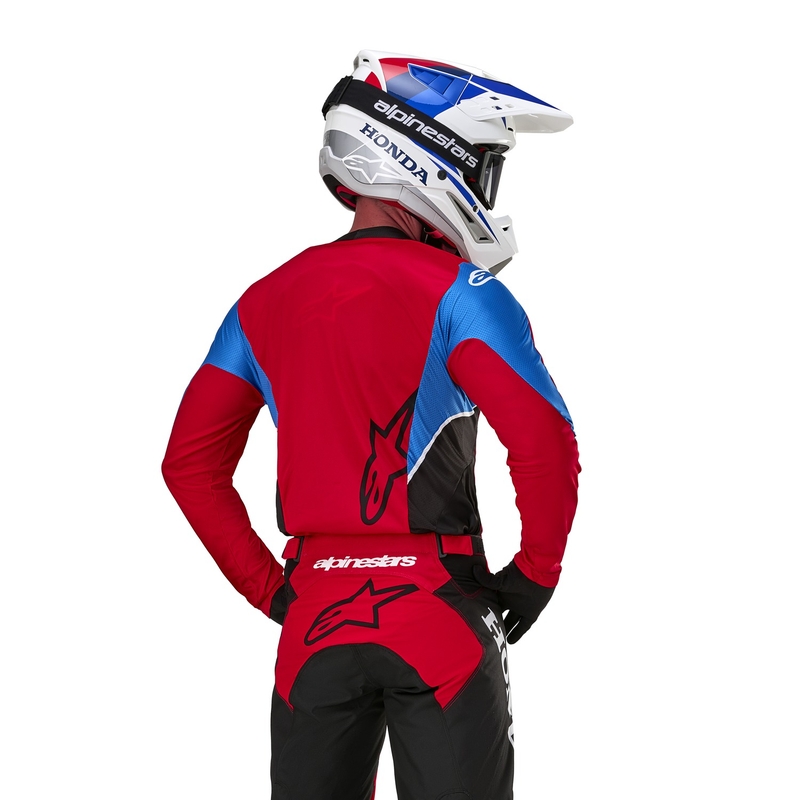 Motokrosový dres Alpinestars Racer Iconic Honda kolekce červeno-černo-modro-bílý