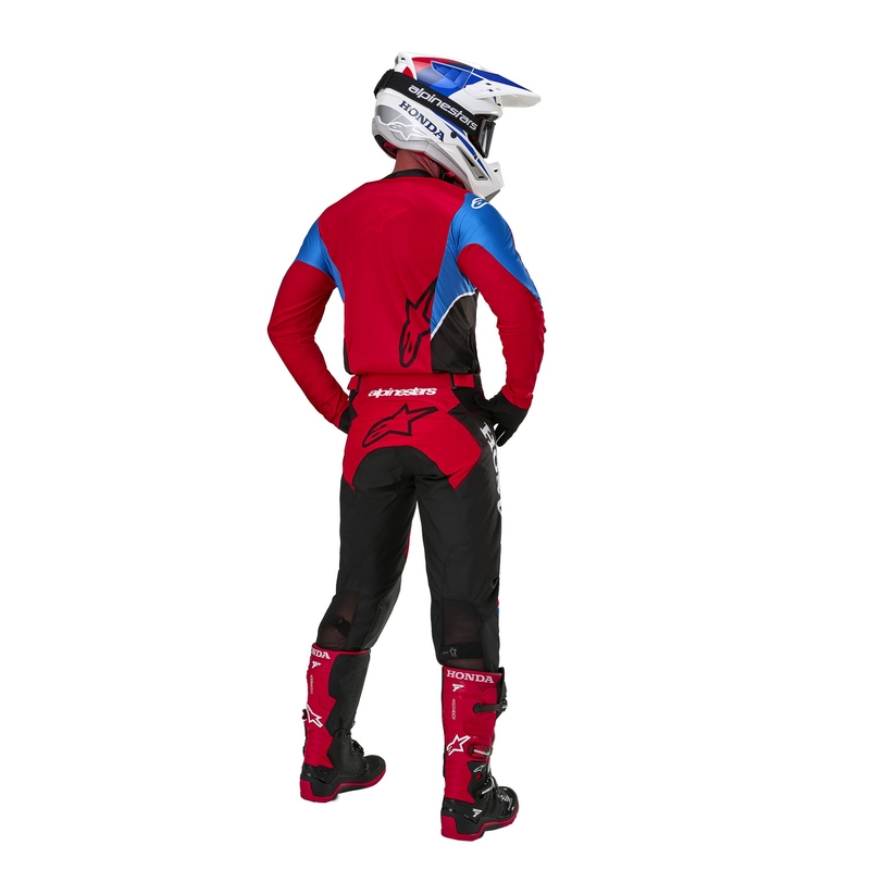 Motokrosový dres Alpinestars Racer Iconic Honda kolekce červeno-černo-modro-bílý
