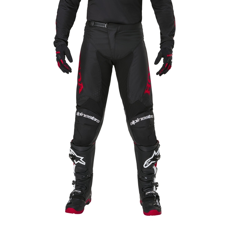 Motokrosové kalhoty Alpinestars Racer Iconic Honda kolekce černo-červené