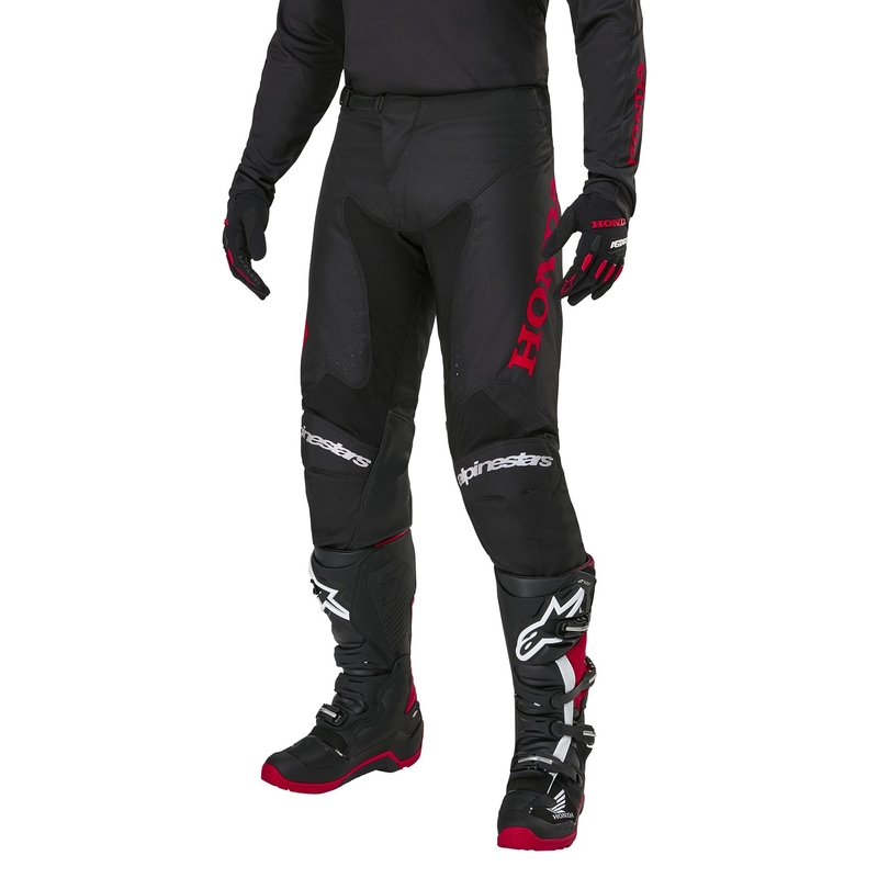 Motokrosové kalhoty Alpinestars Racer Iconic Honda kolekce černo-červené